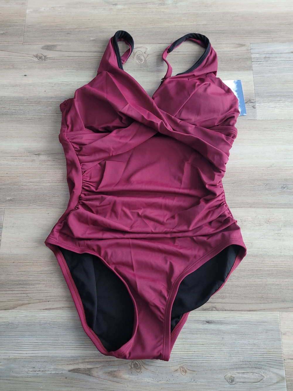 Maurices Berry Crossover One-Piece Swimsuit